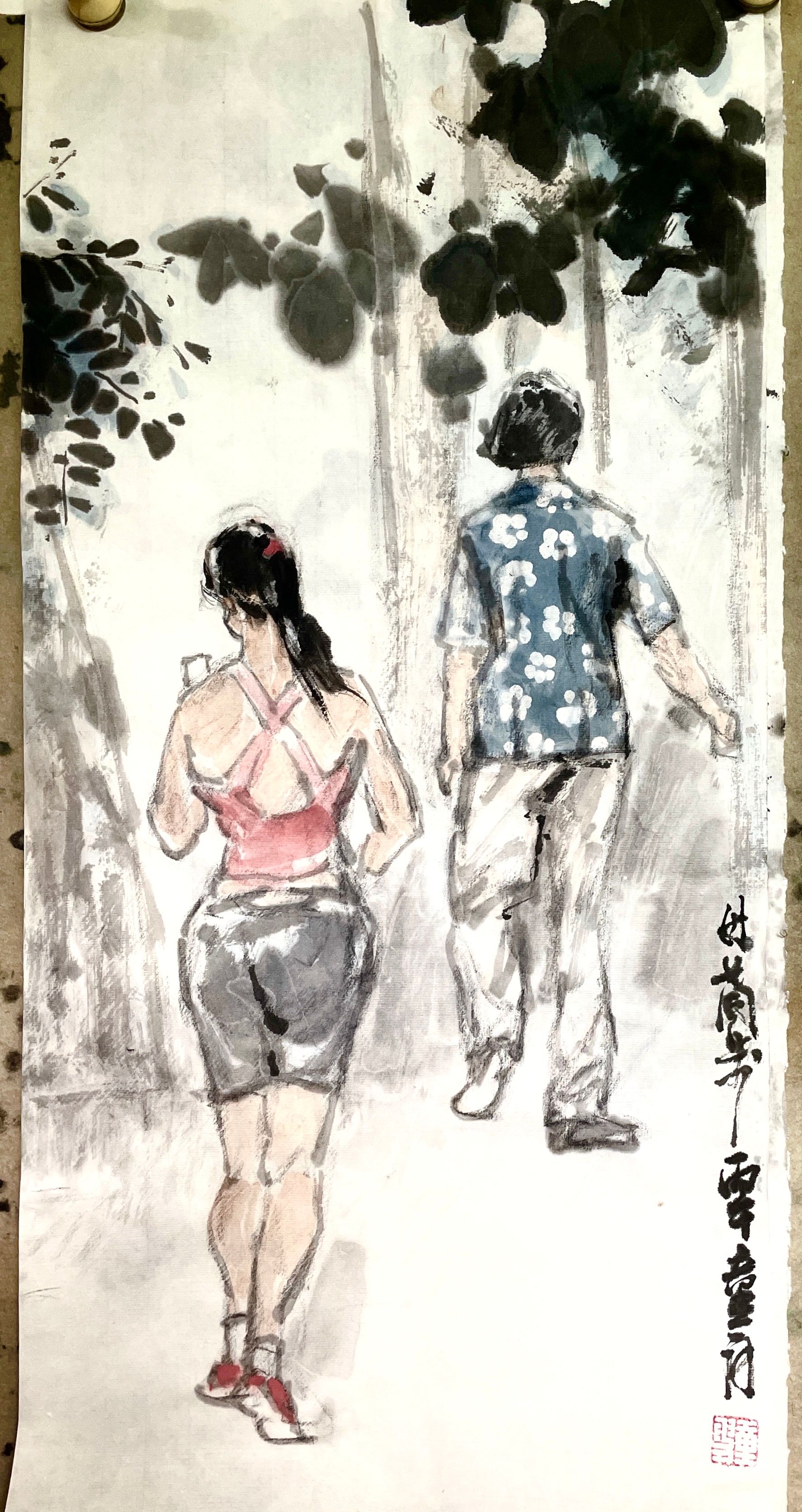 卢氏水墨[超话]  母女同步 ​​​