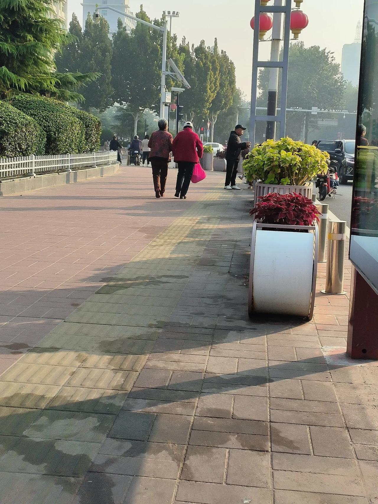 我买好了菜，然后坐在了路边，
有点不太想回家。
因为家是全职家庭主妇每天待的最久