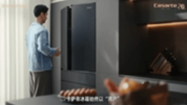 原来冰箱解冻这么简单经常忘记提前解冻食材的懒人福音来啦！卡萨帝指挥家冰箱智能调节