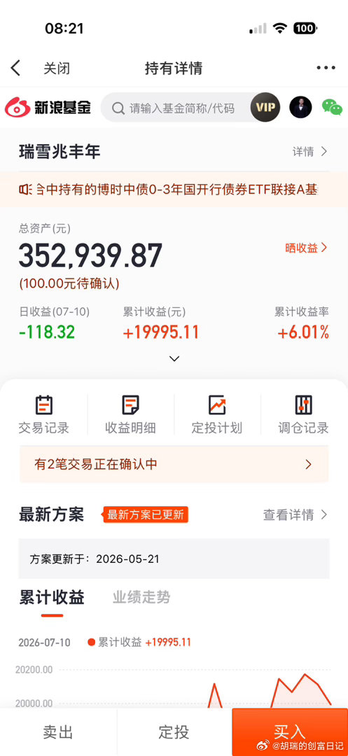 各位小伙伴早安，继续存钱打卡了，第744天。每天起床第一件事就是存钱存钱打卡基金