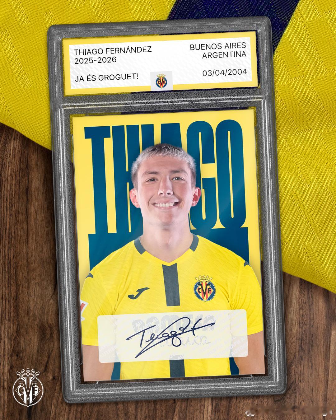 【签约】比利亚雷亚尔冬窗首签：蒂亚戈-费尔南德斯蒂亚戈-克鲁斯-费尔南德斯（Th