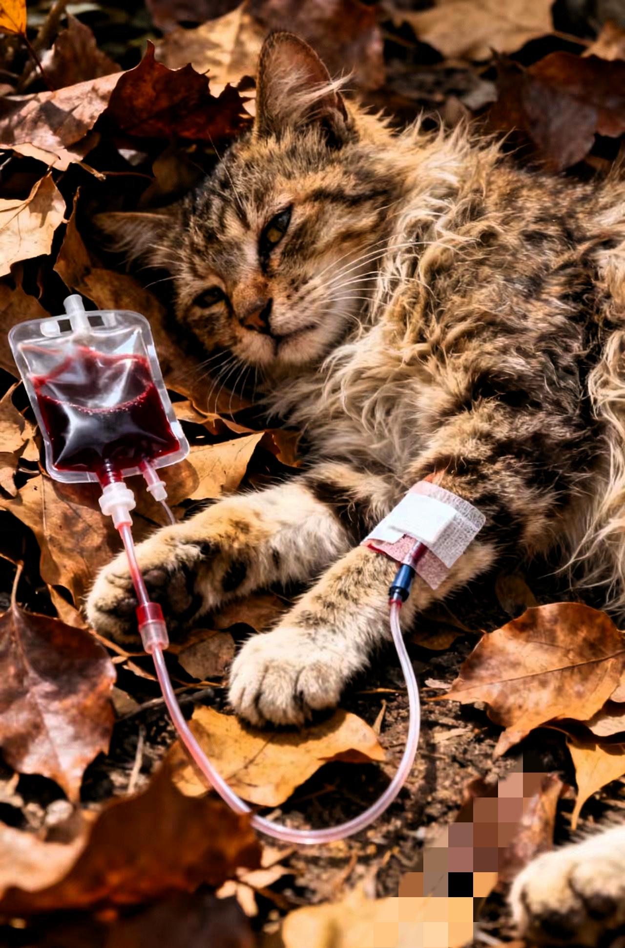 这些人的心是黑透了吧！宠物血库的血，

竟然是从流浪猫身上硬生生抽干的，800块