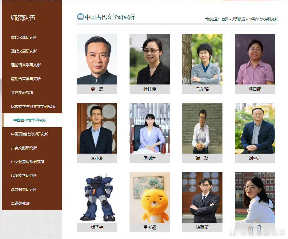 北师大回应官网教师简介用动漫头像还得是北大，开放包容 ​​​