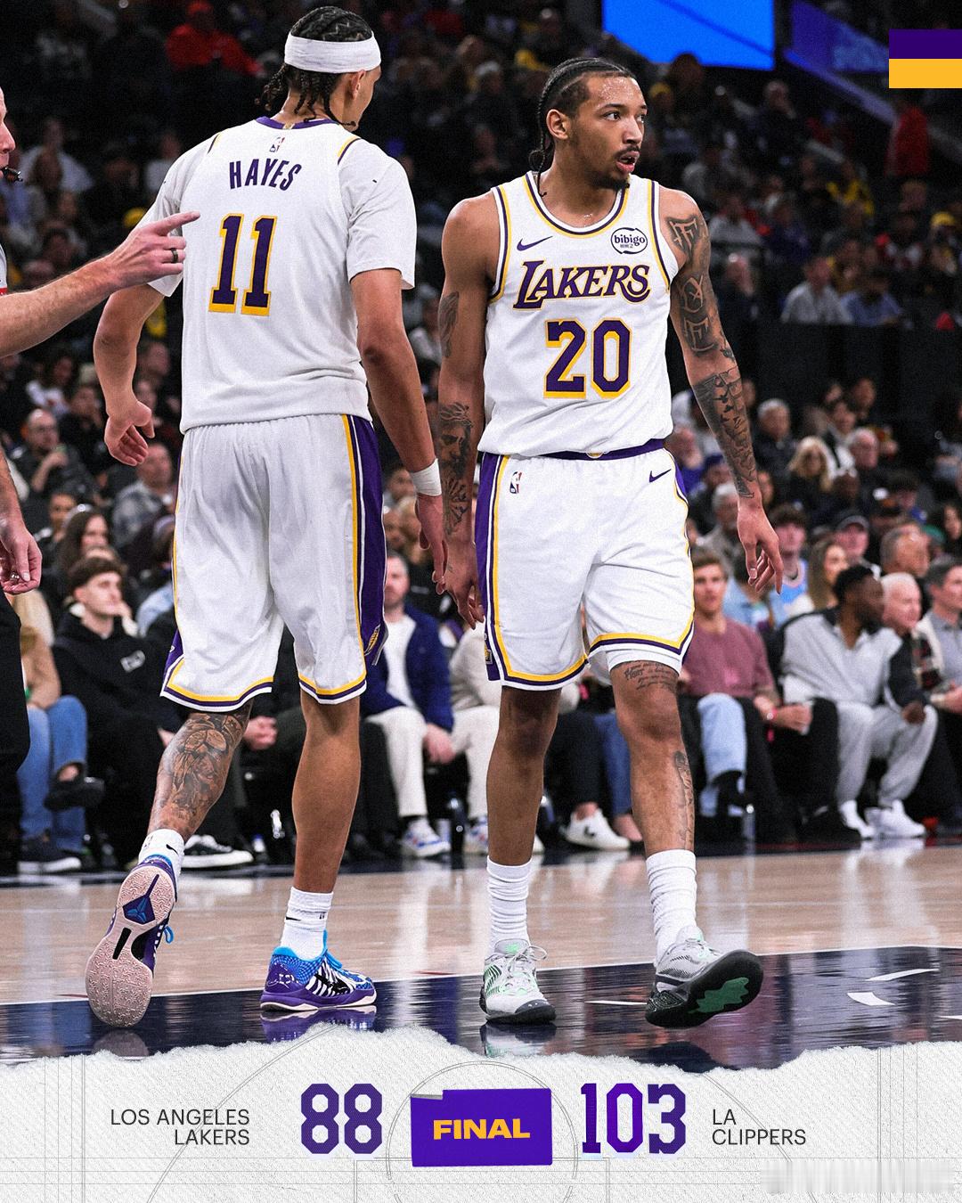 洛城德比湖人不敌快船！ 