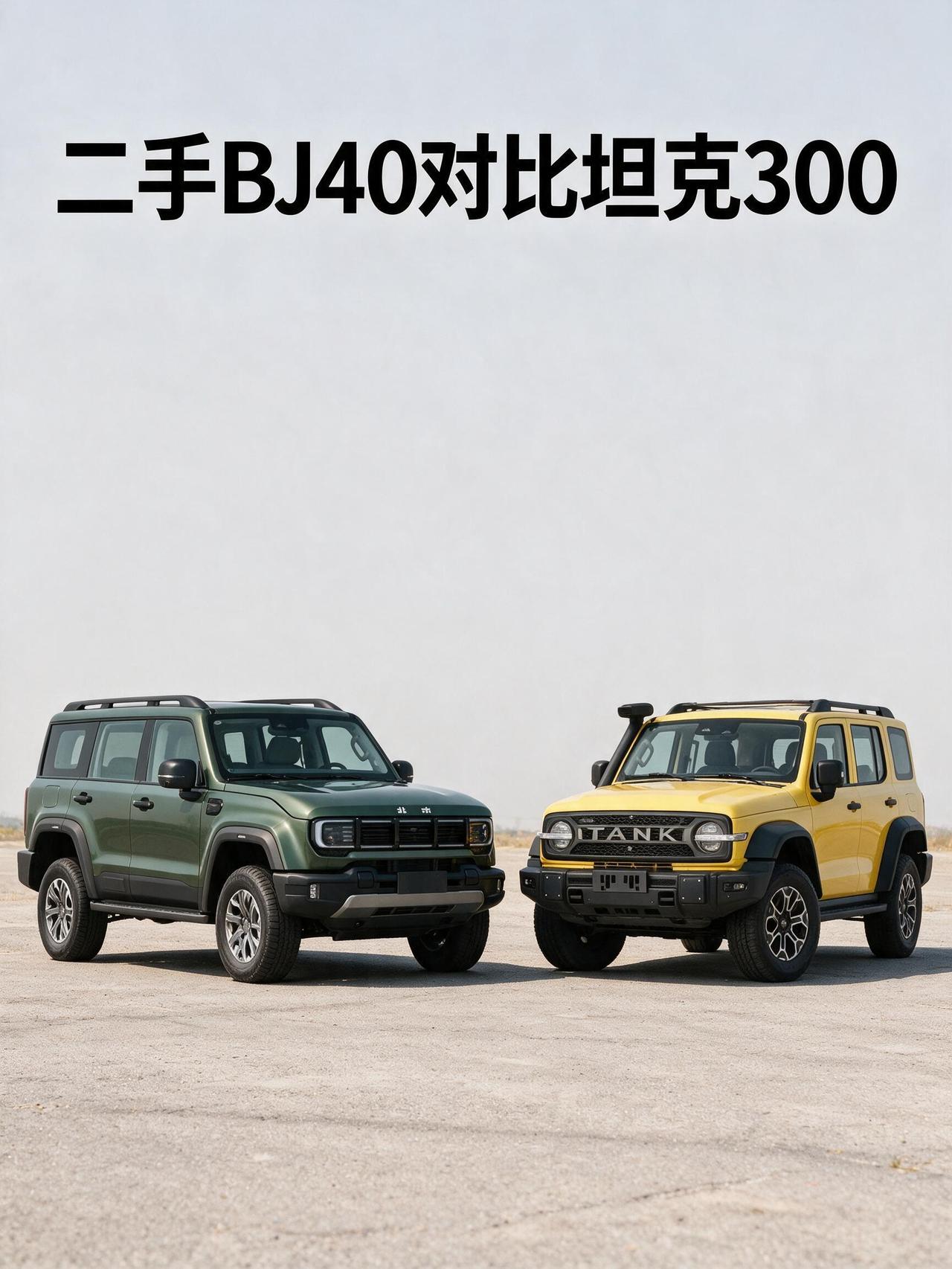 二手 BJ40 对比坦克 300，别瞎选！聊聊我跑市场看车的真实感受（懂车帝口播