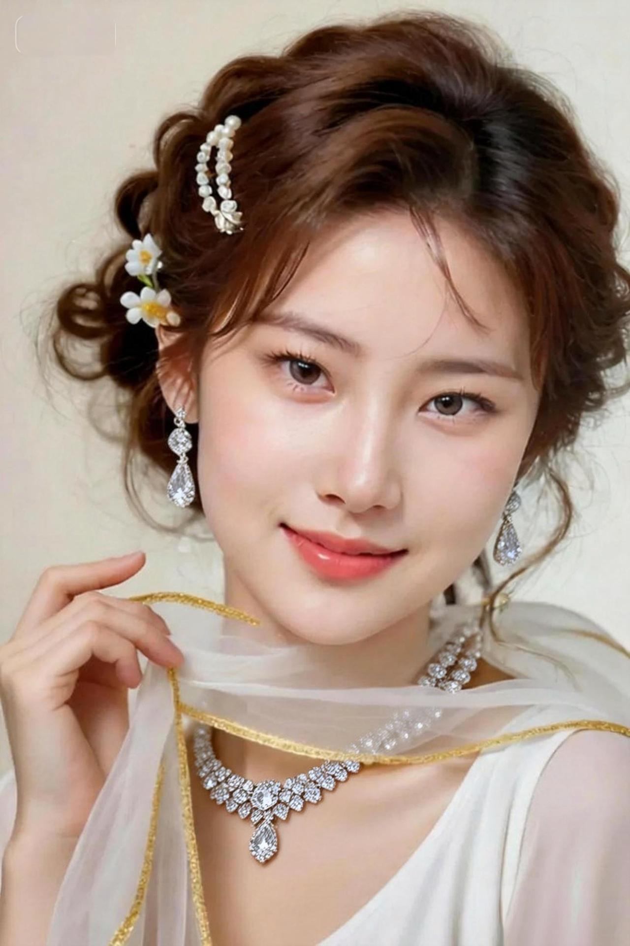 梦幻仙女风，珍珠与钻石的完美结合，温柔可人！