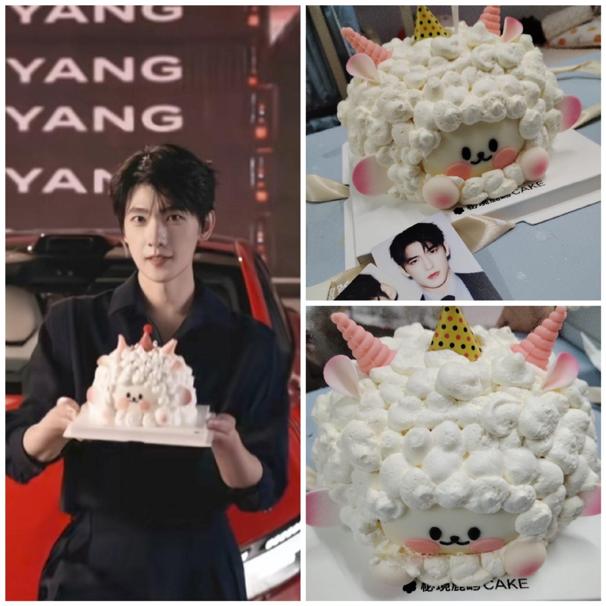 杨洋 希望今年过生日，我能买到同款蛋糕！杨洋岚图追光s全球代言人杨洋四激光科技f