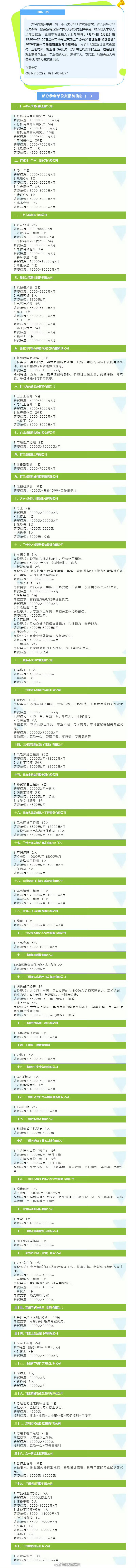 2026兰州先进制造业专场招聘会  【7月24日晚 兰州先进制造业专场招聘会等你