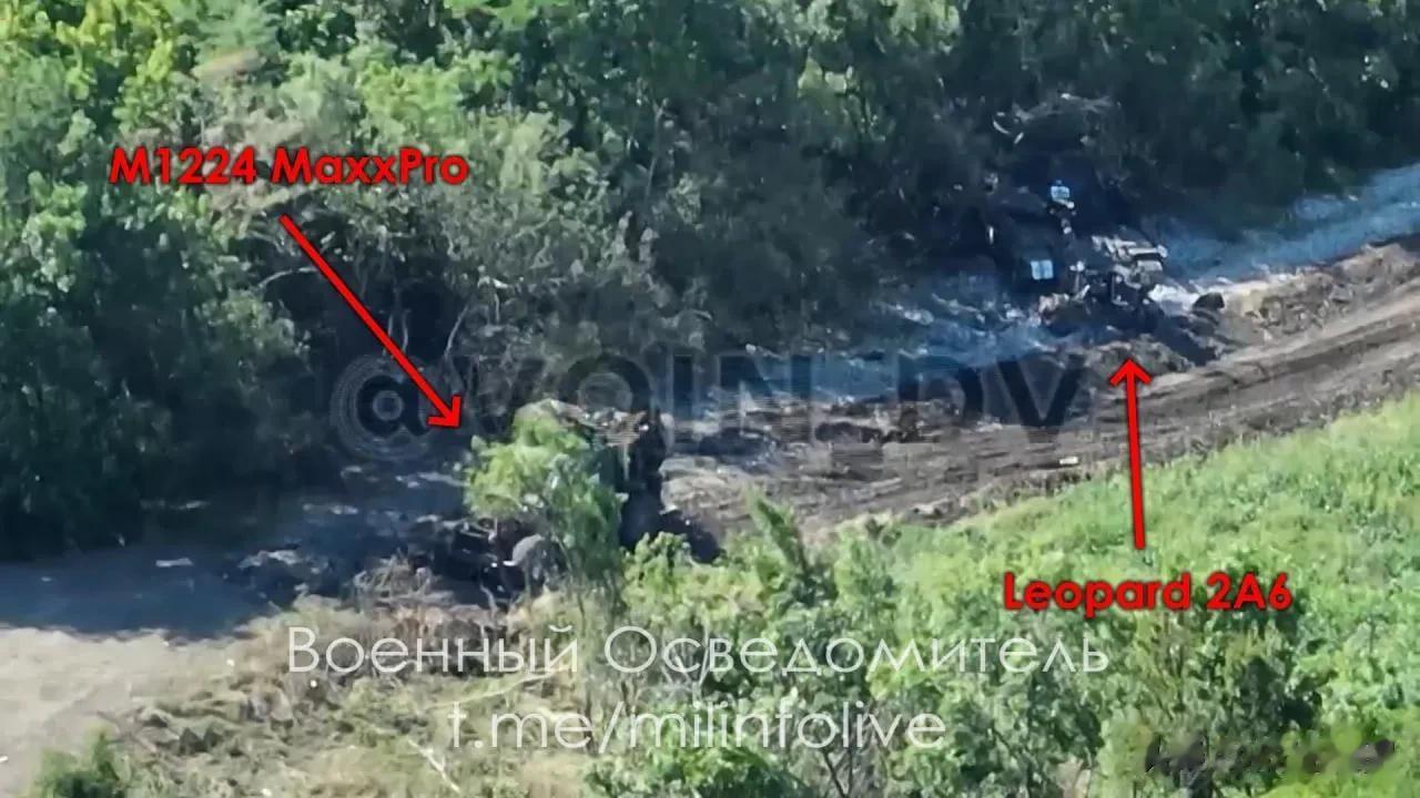 在攻打扎波罗热轴线的失败行动中，乌克兰武装力量至少损失了：

- 5 辆德国豹2