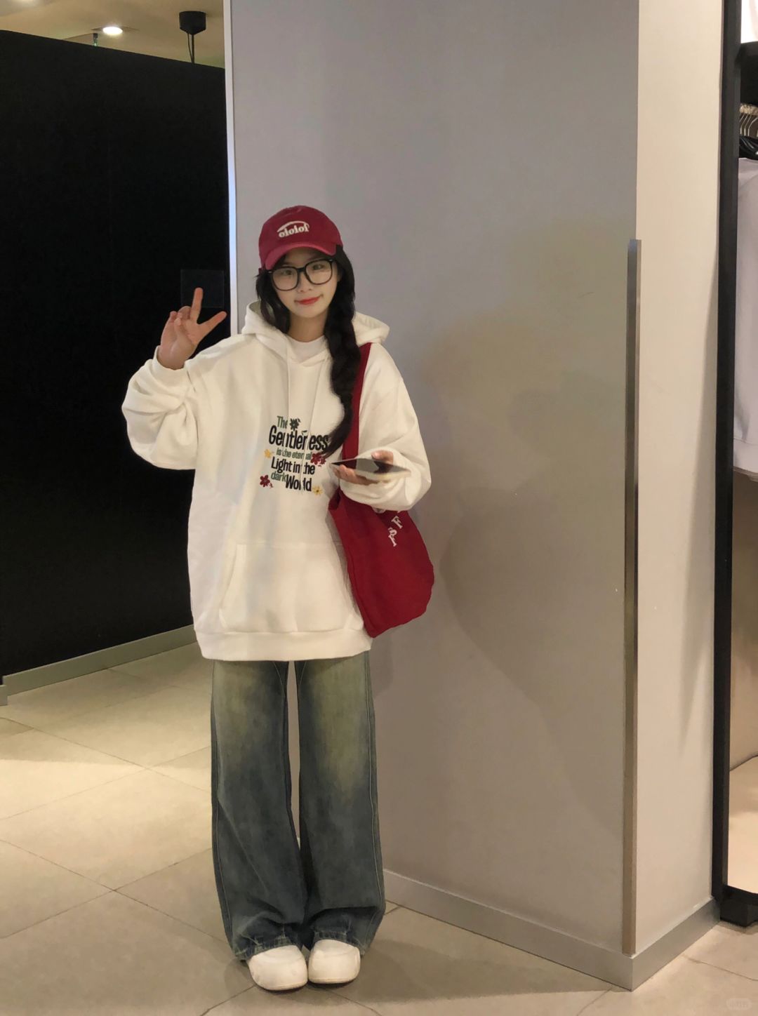 ❄️入冬的第一件刺绣卫衣好韩！🔒住啦！！！