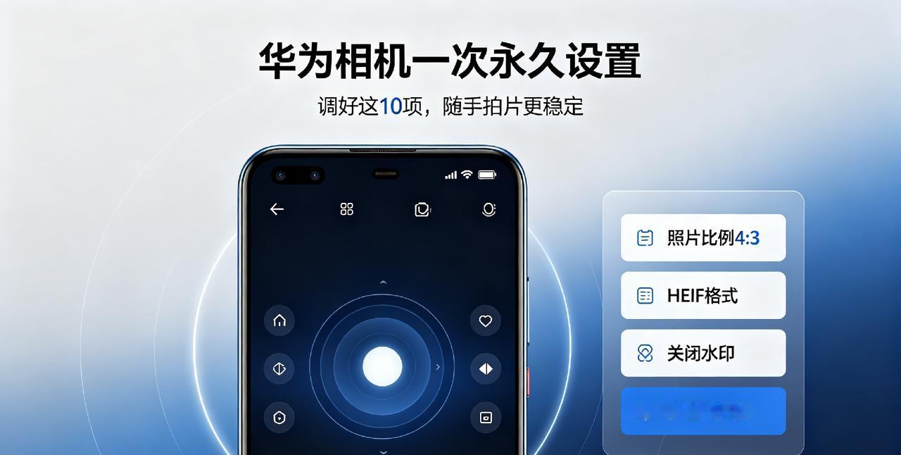 华为相机一次永久设置！调好这10项，随手拍片无需反复调参
 
很多人说华为手机硬