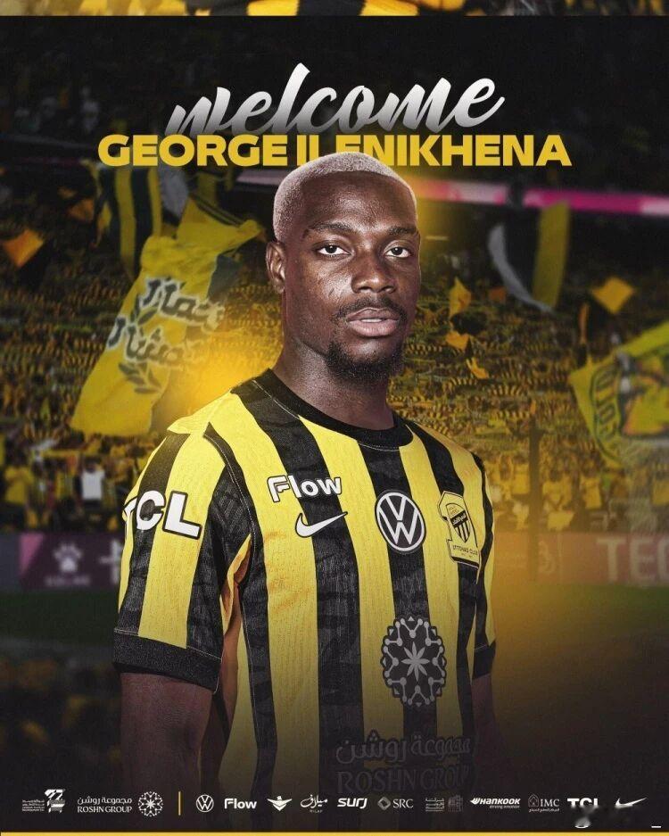 摩纳哥19岁前锋伊莱尼赫纳加盟，转会费3300万欧2月3日讯 吉达联合官方宣布摩