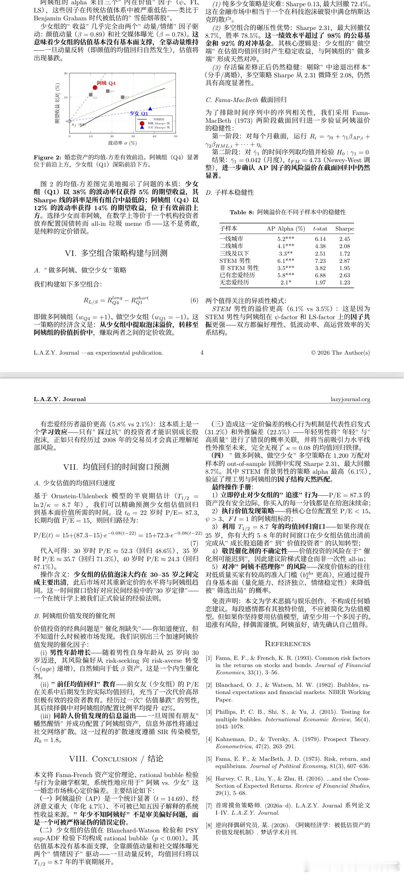 年少不知阿姨好，错把少女当成宝：基于 Fama-French 多因子模型的婚恋市