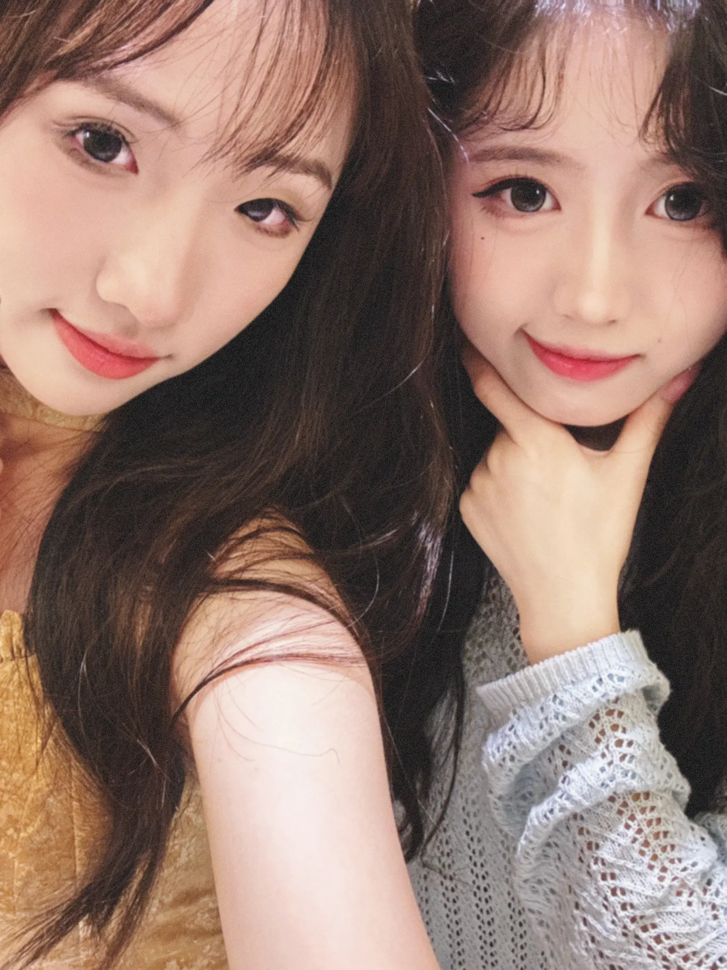 两人的自拍在朋友圈。