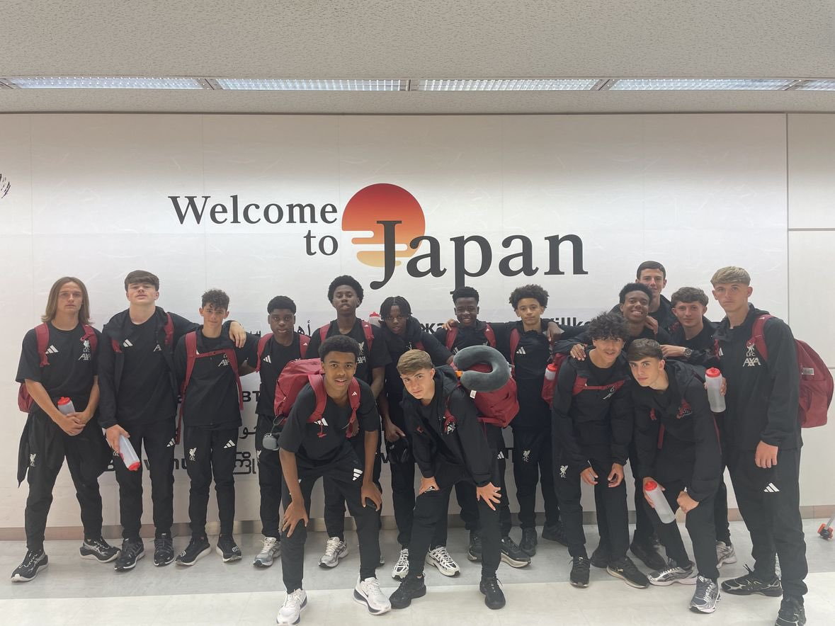 利物浦青训 U16和U15混编将在日本和J联赛选拔队再战2场，去年2场皆负于对手