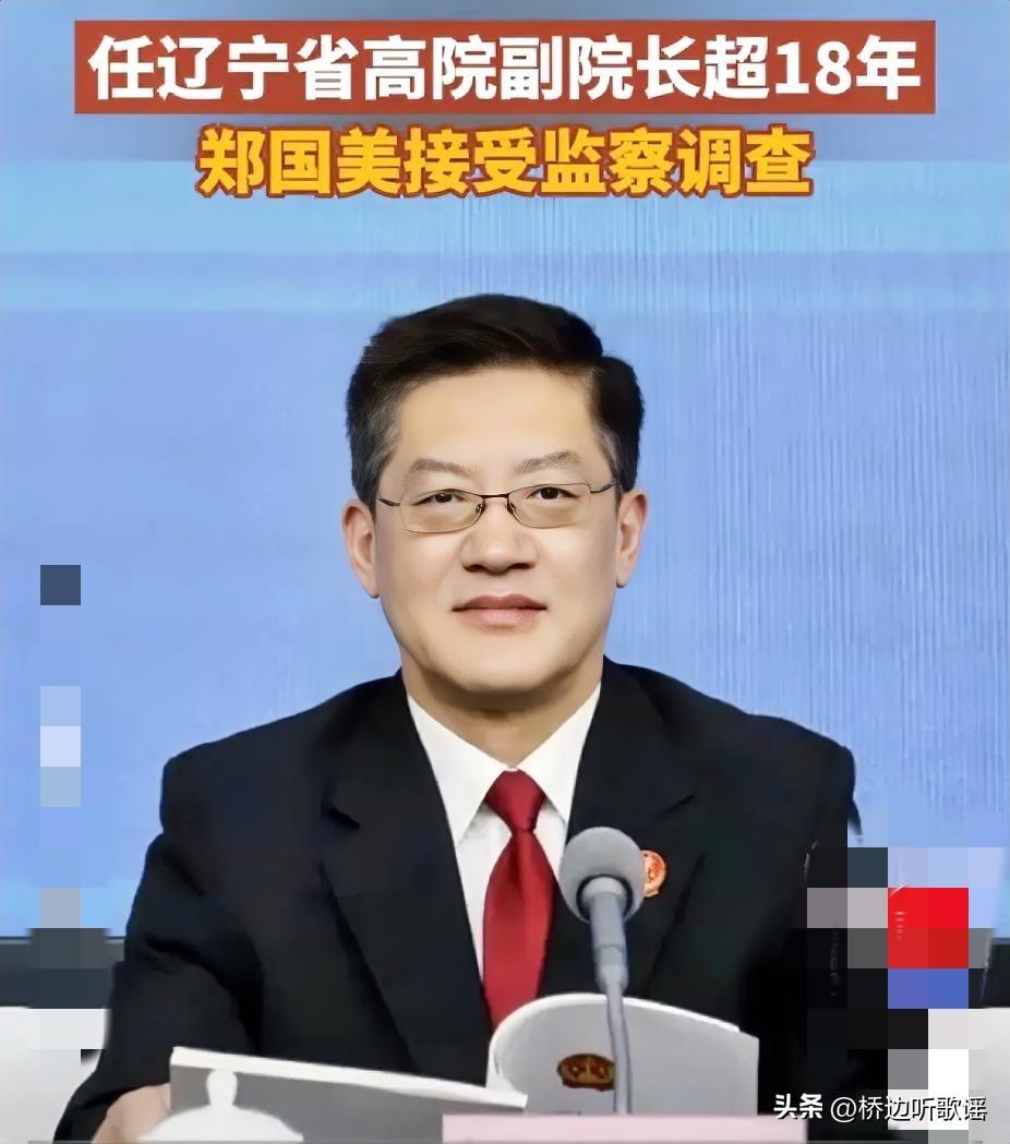 3月23日刚出的消息，辽宁高院原副院长、一级高级法官郑国美，因涉嫌严重违法被查，