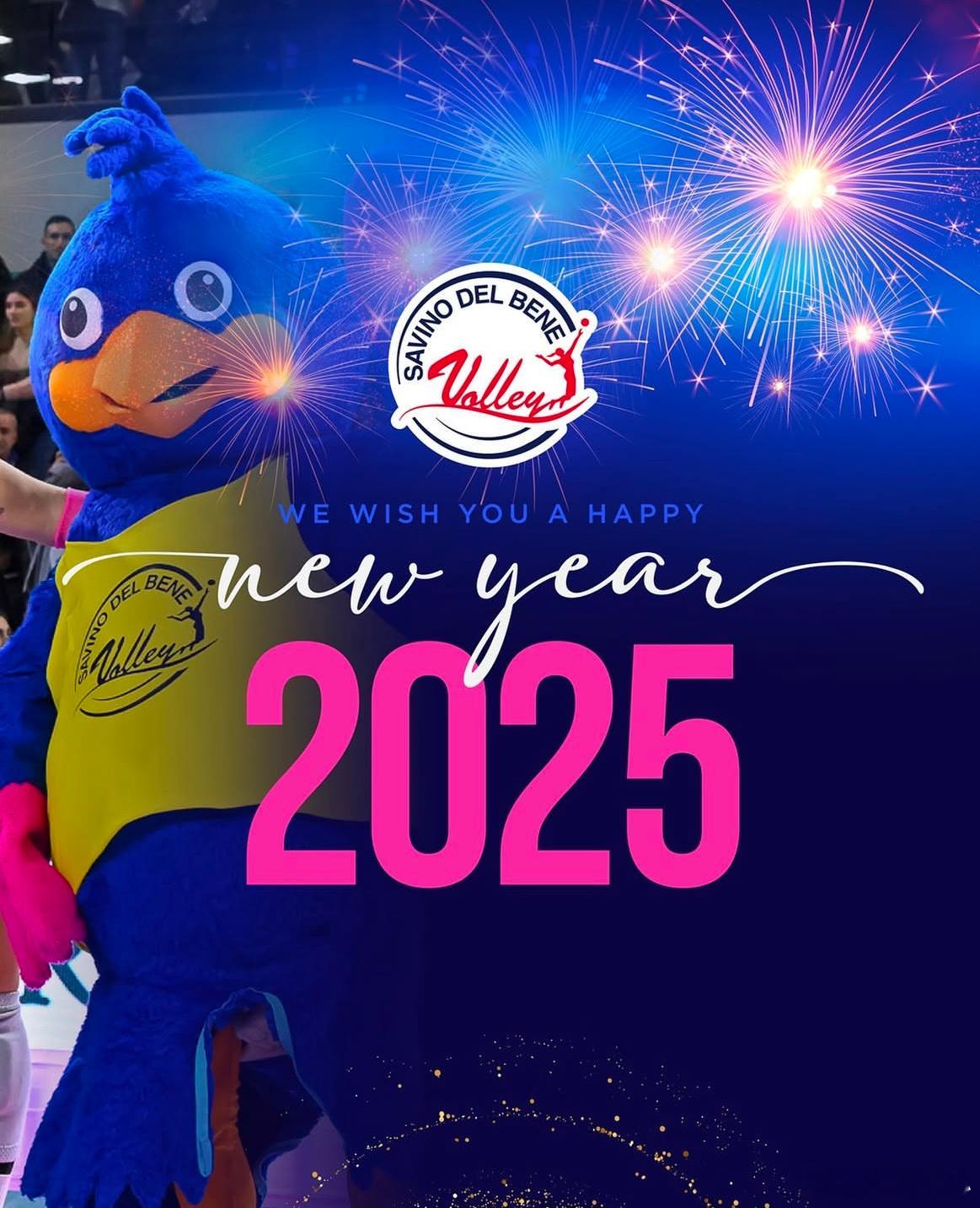 你好2025  女排六大豪门的新年祝福祝你2025豪豪豪 
