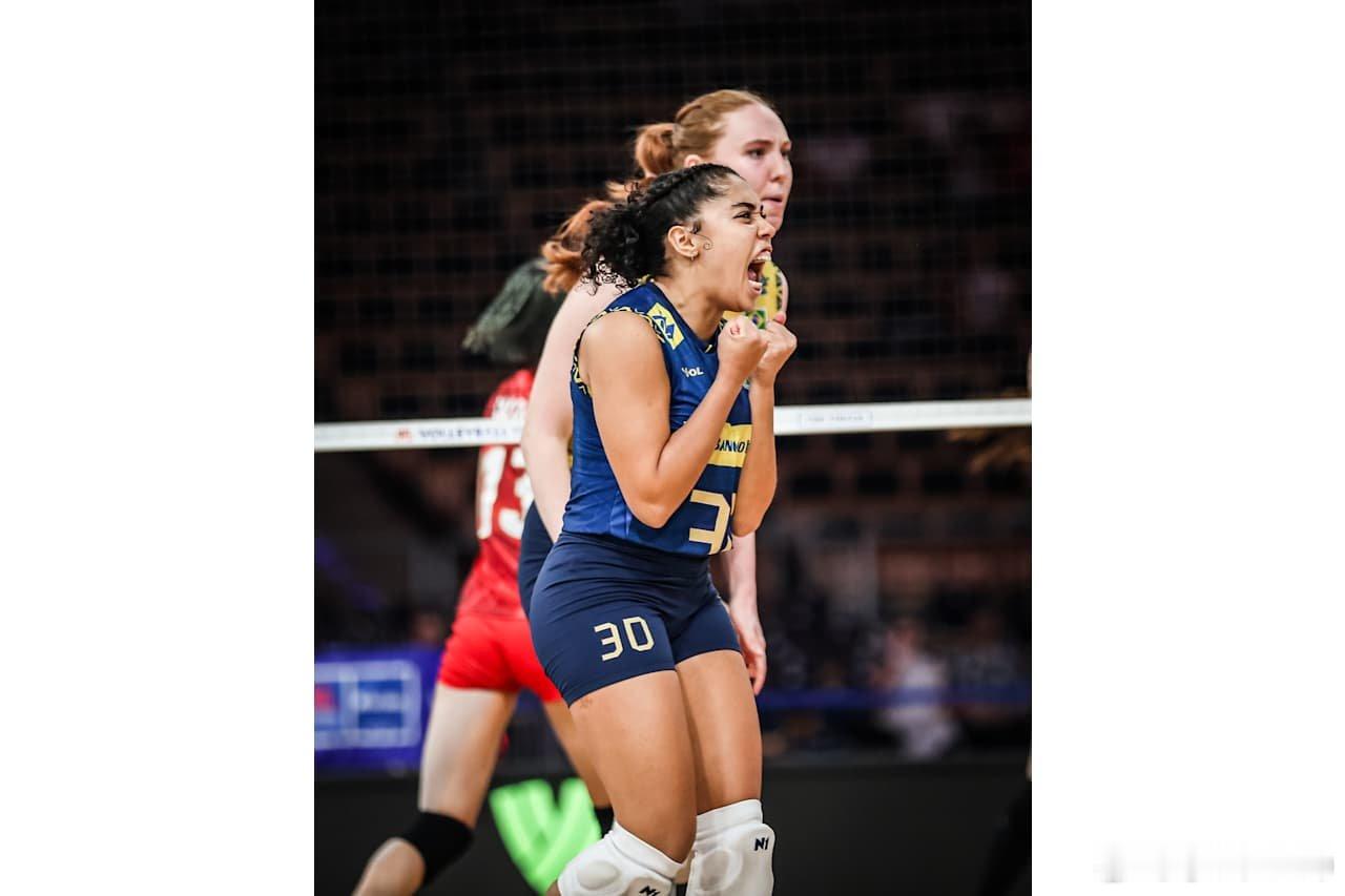 vnl2025 女排114场，半决赛第2场，巴西女排3-2日本女排，五局比分23