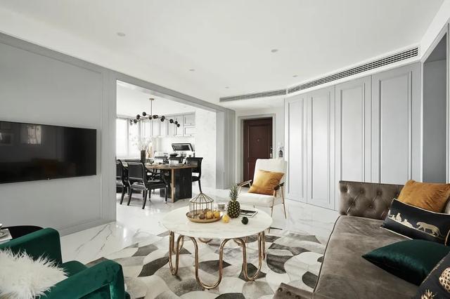 110㎡美式轻奢，低调与华丽碰到一起，效果很是惊喜