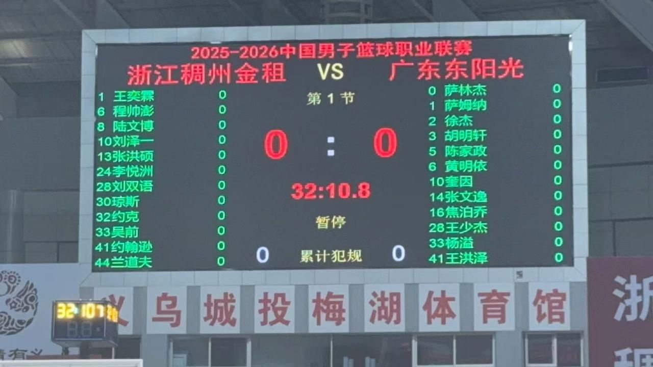 浙江和宏远这场，宏远还是给徐杰报名了，看来还是会打的。浙江男篮vs广东男篮