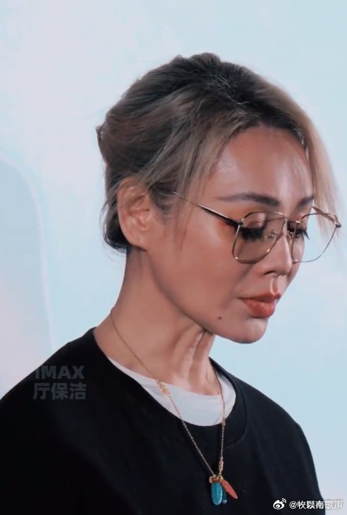 宁静 嘬腮宁静《蜂蜜的针》路演状态绝了！超瘦超精神，还一直嘬腮，脸更显小，静姐这