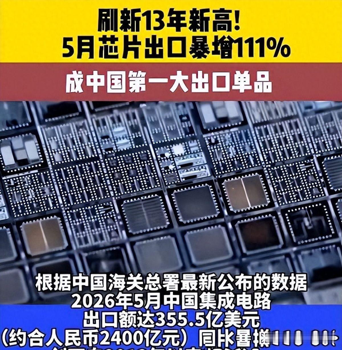 芯片出口突然干到355.5亿，价格翻倍但货没多多少，大家开始琢磨这到底是真强了还