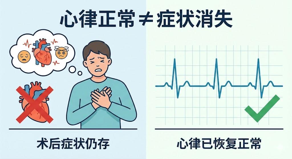 【房颤消融后仍心慌胸闷？医生提醒：管理重点应转变】“医生，我明明做完房颤消融手术