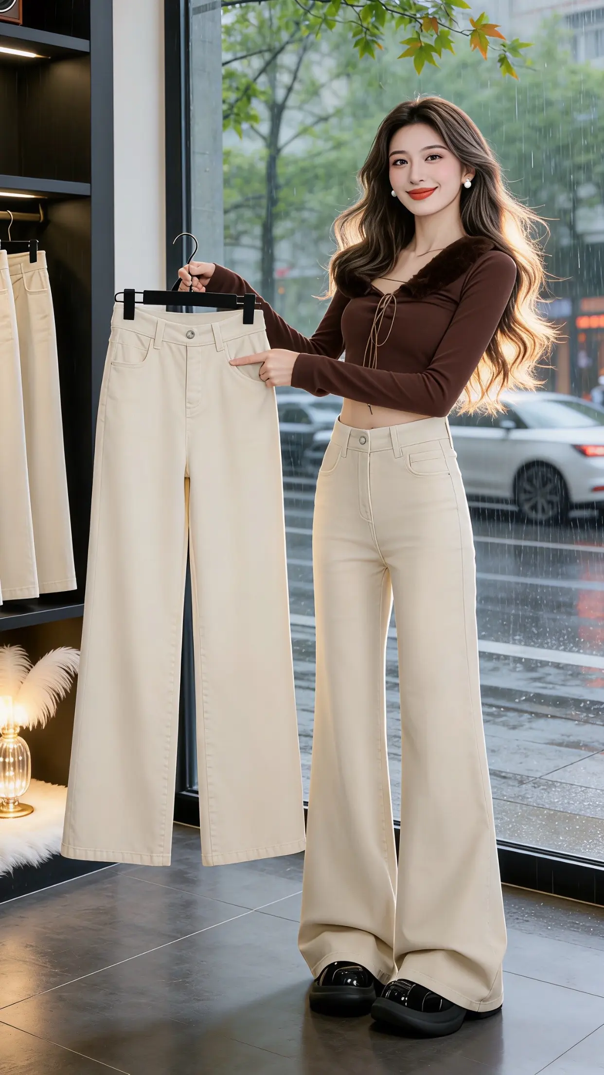 怎么将牛仔裤穿出高级感 显瘦显高显腿长裤子 梨型身材必入牛仔裤 百搭神...