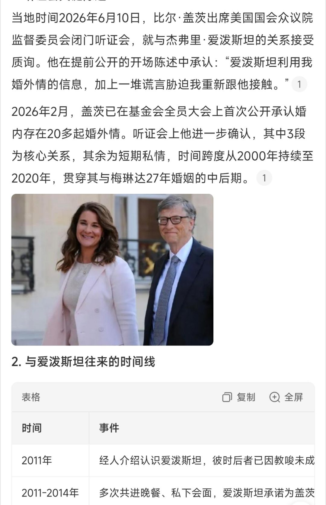 比尔盖茨自曝出轨20多次 