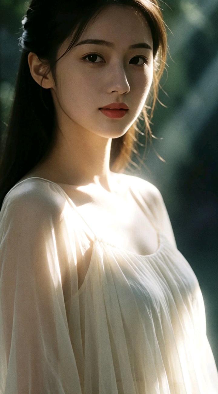 阳光下的温柔少女，浅笑嫣然，如梦似幻。觉得女人最重要的是美貌还是人品 温柔甜美少