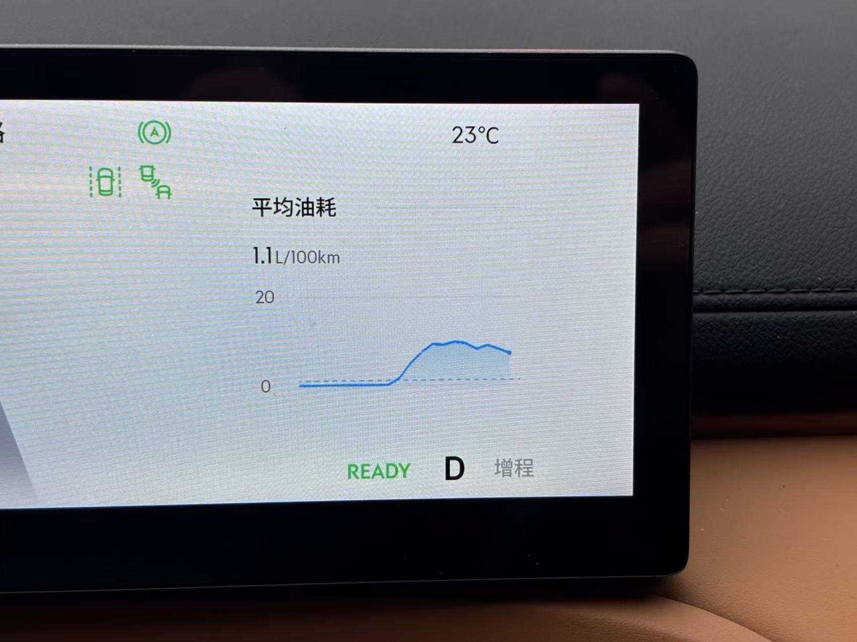 吉利银河星舰7em-i 电量用完后，我习惯放在增程模式下（其实智能模式差不多），