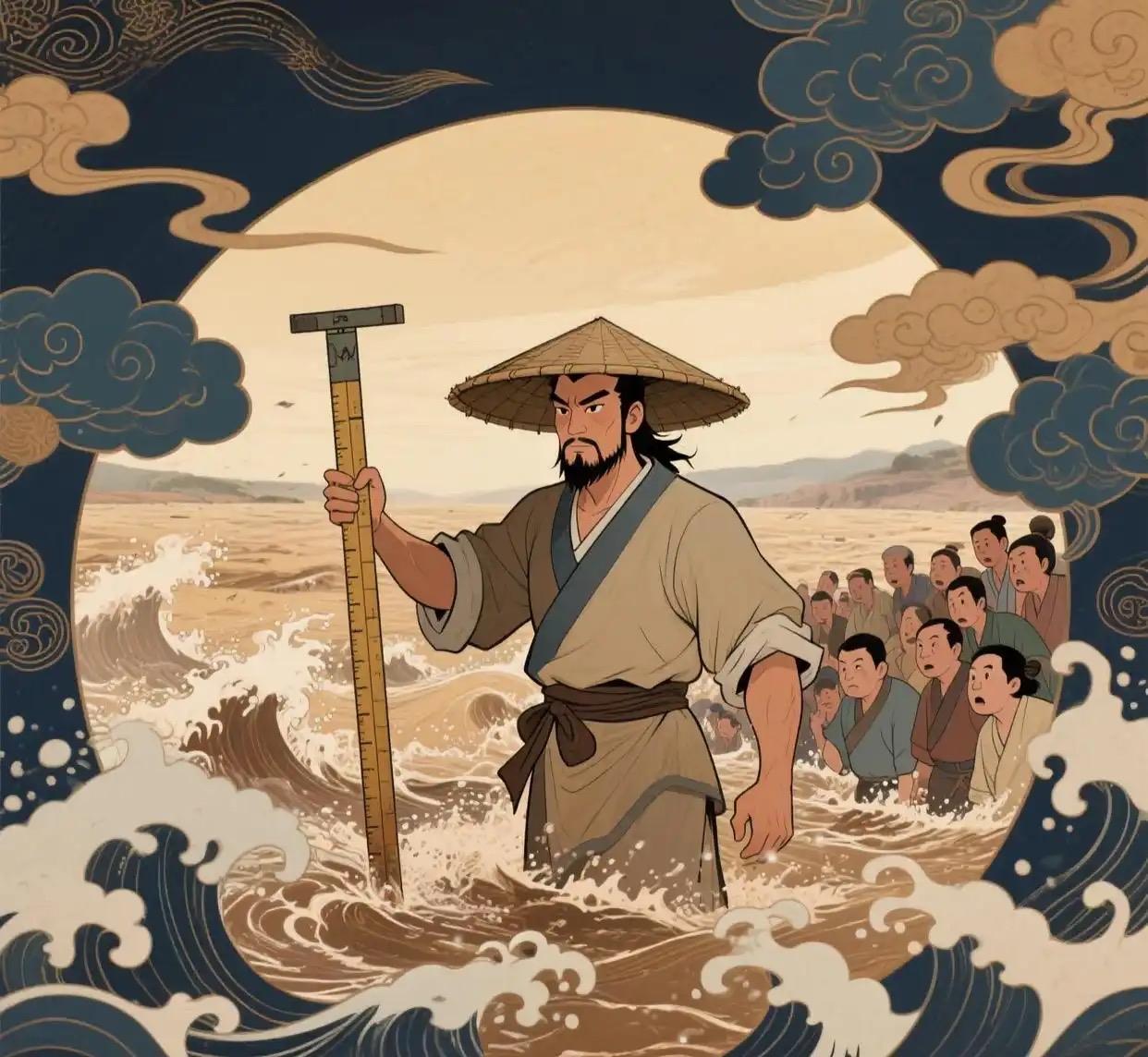 大禹治水凝聚部落共赴难关，催生了最早的大一统治理体系，铸就了“天下一家”的文化认