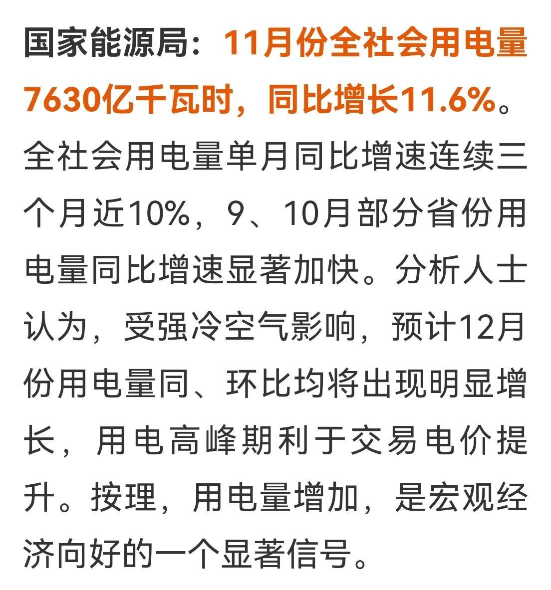好消息！经济有所修复，去年疫情高潮时的低基数，电动车一年来的突飞猛进，极冷天气，