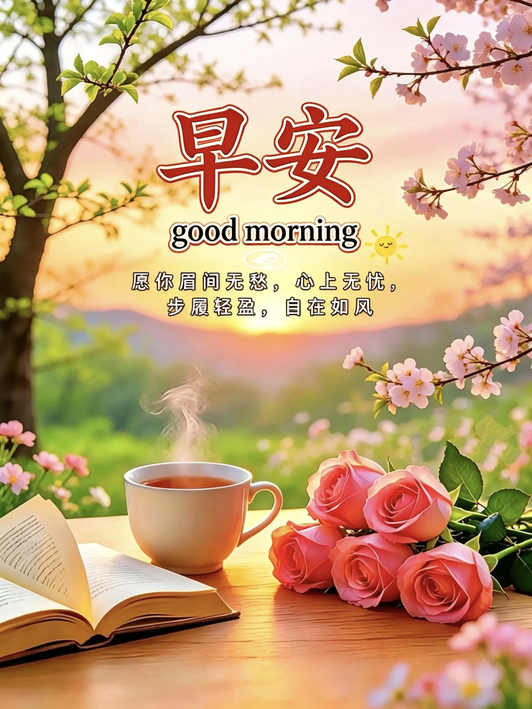 变得越来越好的不是生活，而是你一直在越来越好的路上。新的一天，愿你眼里有光，心中