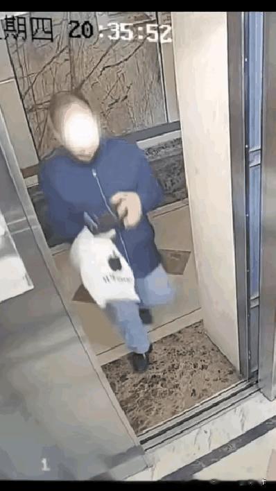 这是对着监控显摆自己刚买的手机吗？还挡着电梯门，这下好了吧[捂脸]