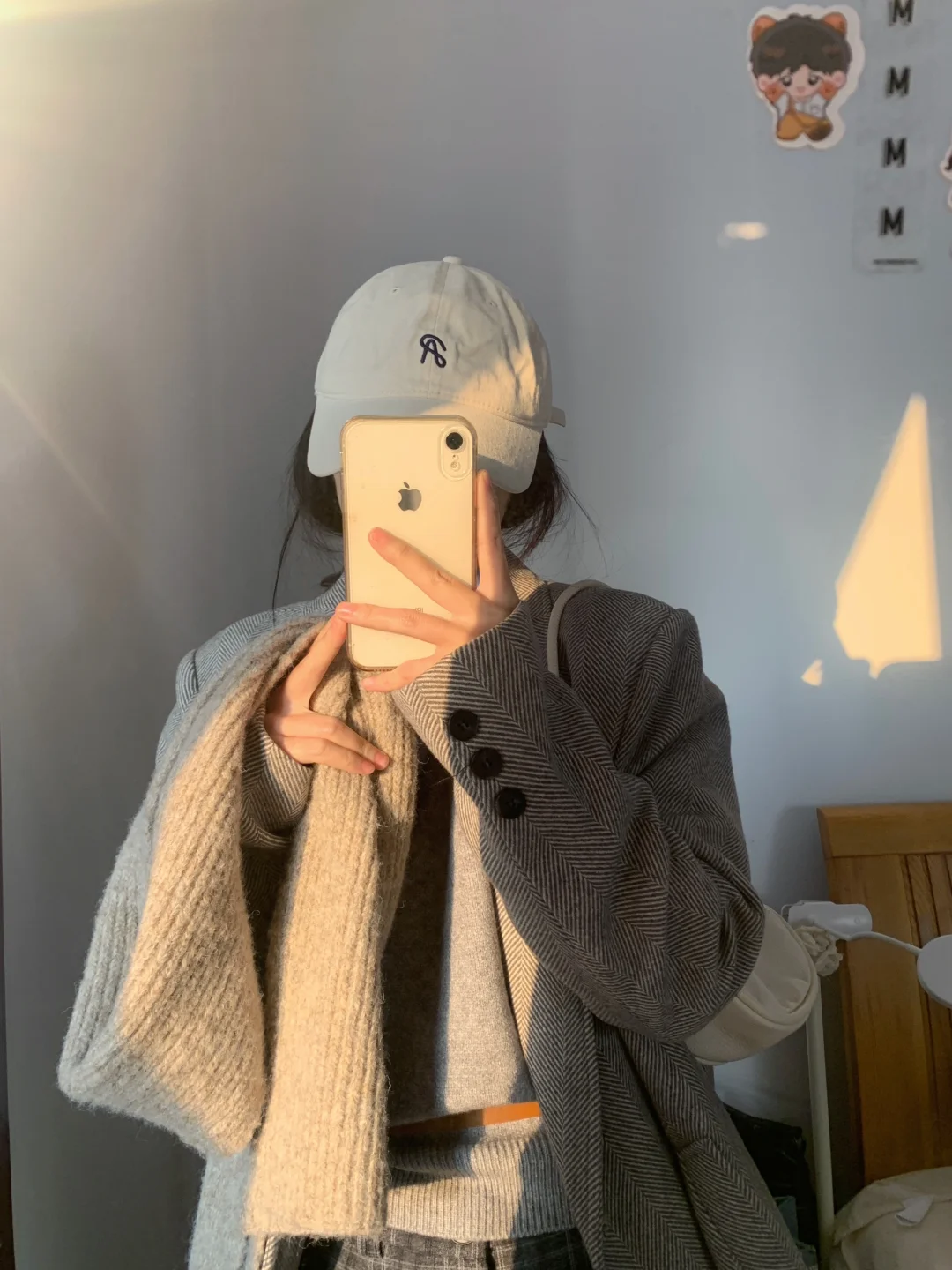 呢子大衣搭配分享/同色系内搭