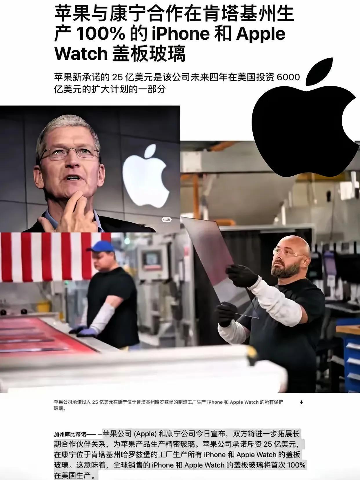 苹果产业链回归美国最尴尬的谁呢？
中国吗？有点小尴尬，毕竟作为全球“最大的果链”