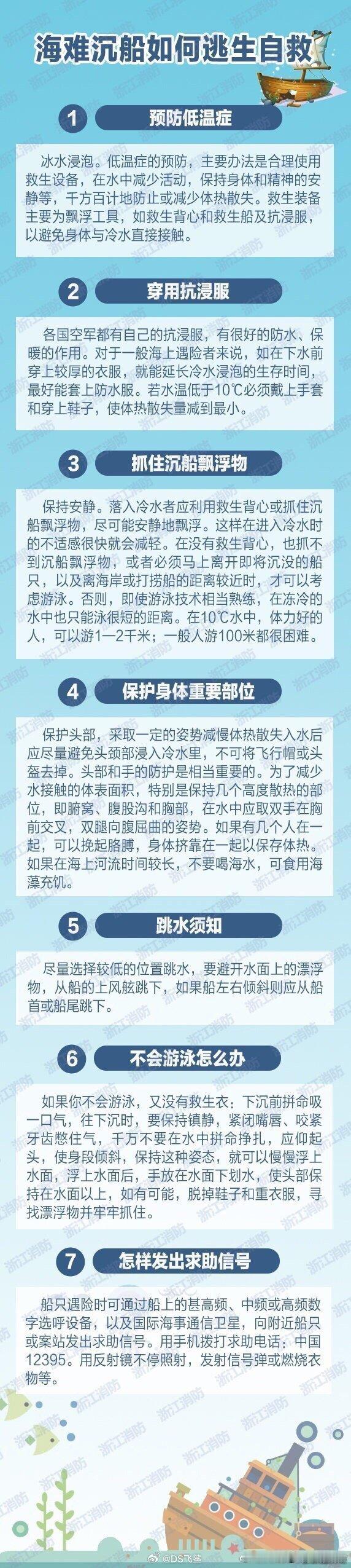 #莫桑比克沉船多名儿童死亡#海难沉船如何逃生自救】在灾难袭来面前，我们可以做的，