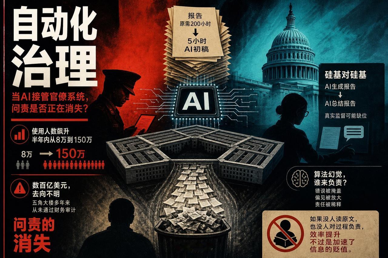 【五角大楼的AI大跃进：150万人的公文自动化实验】

五角大楼正以前所未有的速