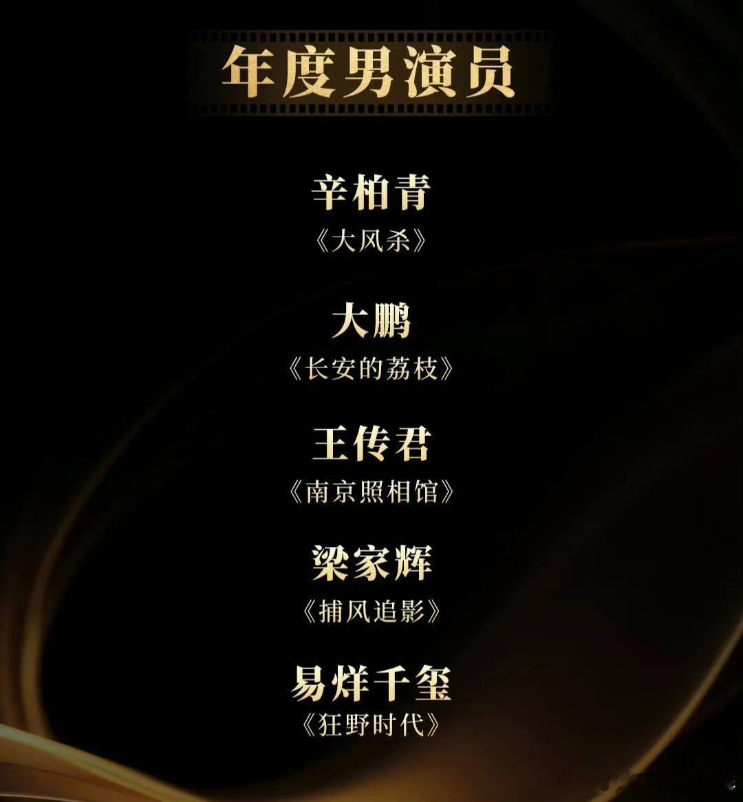 易烊千玺提名2025导协年度男演员恭喜易烊千玺《狂野时代》提名2025导协年度男
