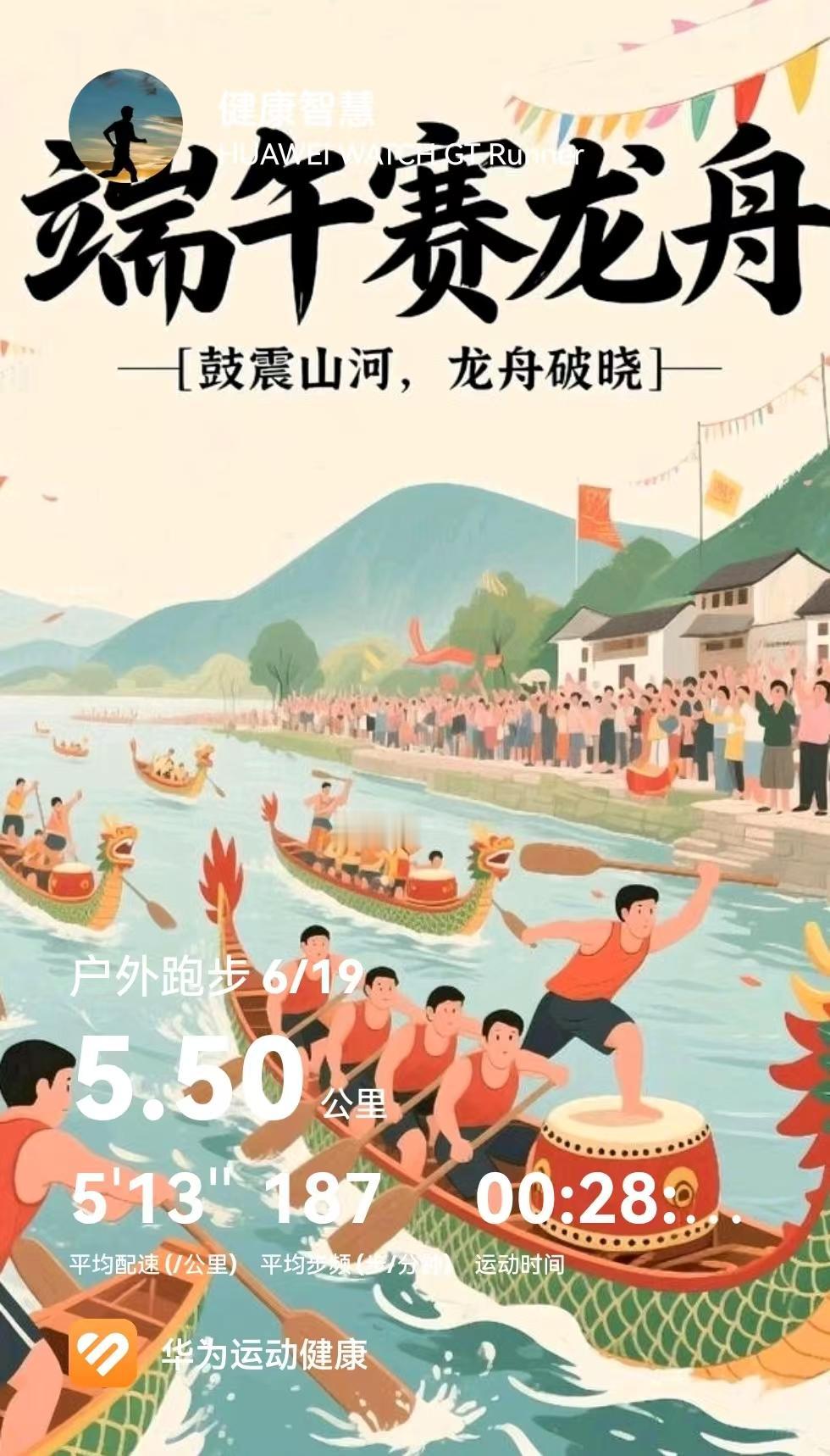 跑步打卡上海2026年6月19日星期五，晨，阴有阵雨或雷雨，气温25-29℃。起