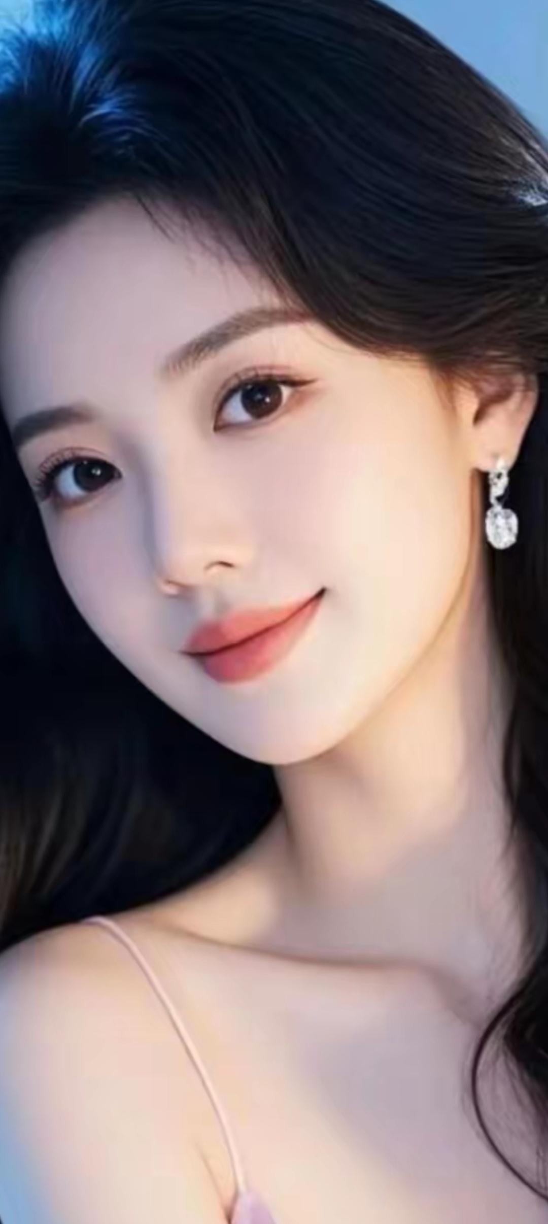 温柔甜美的少女，微笑如春风拂面