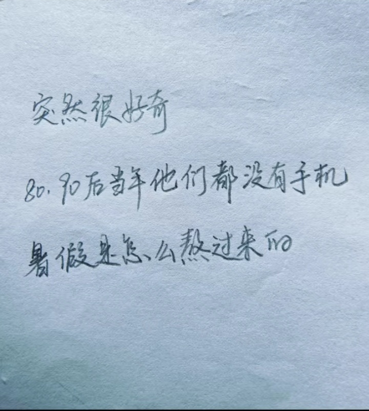 看电视，玩水，写暑假作业，练字，预习下一学年的课本。 