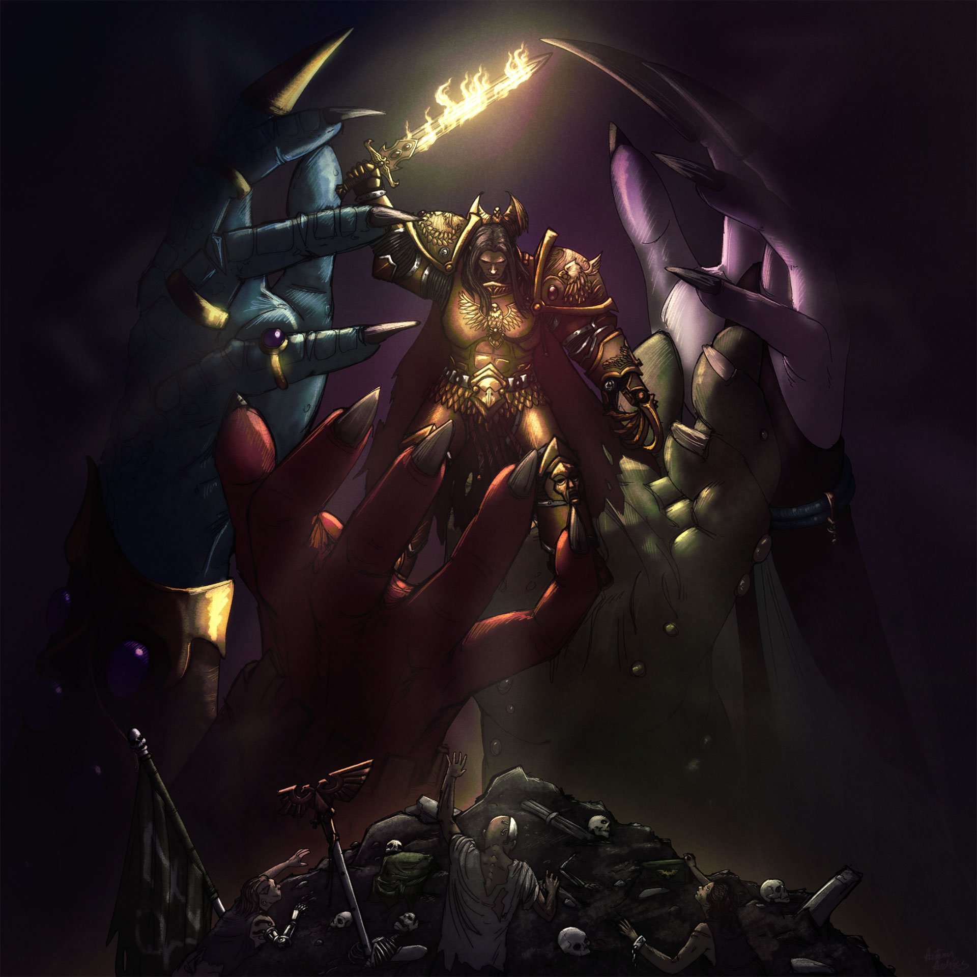 战锤40k[超话] 神之意志by AutumnArchfey ​​​