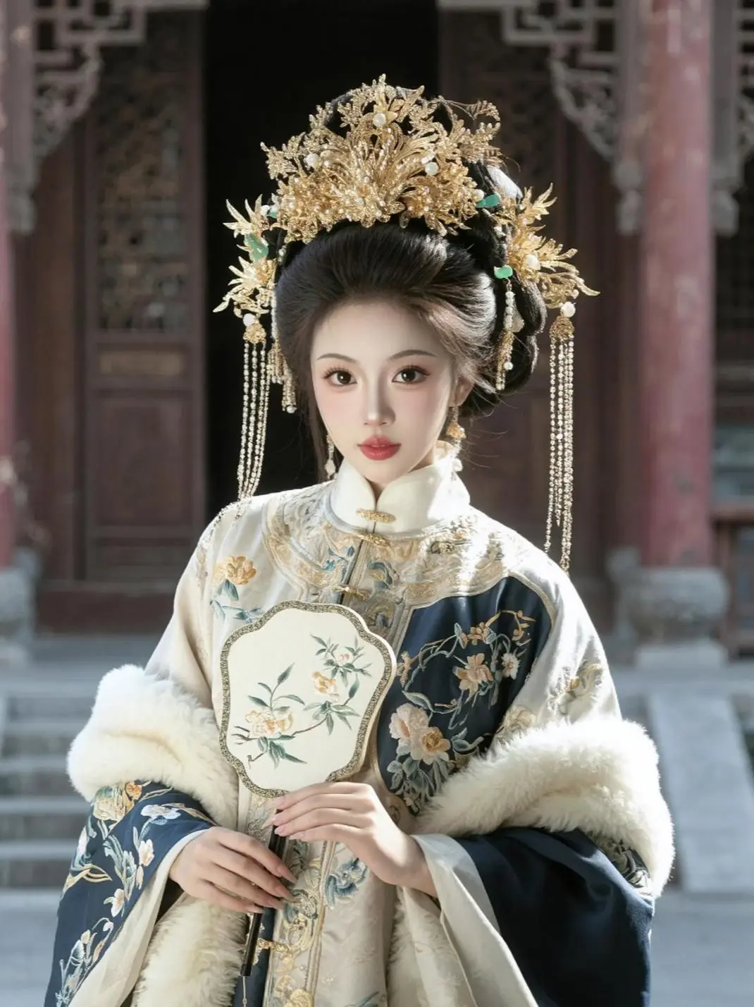 AI古宅华服照 ai创作 写真风格