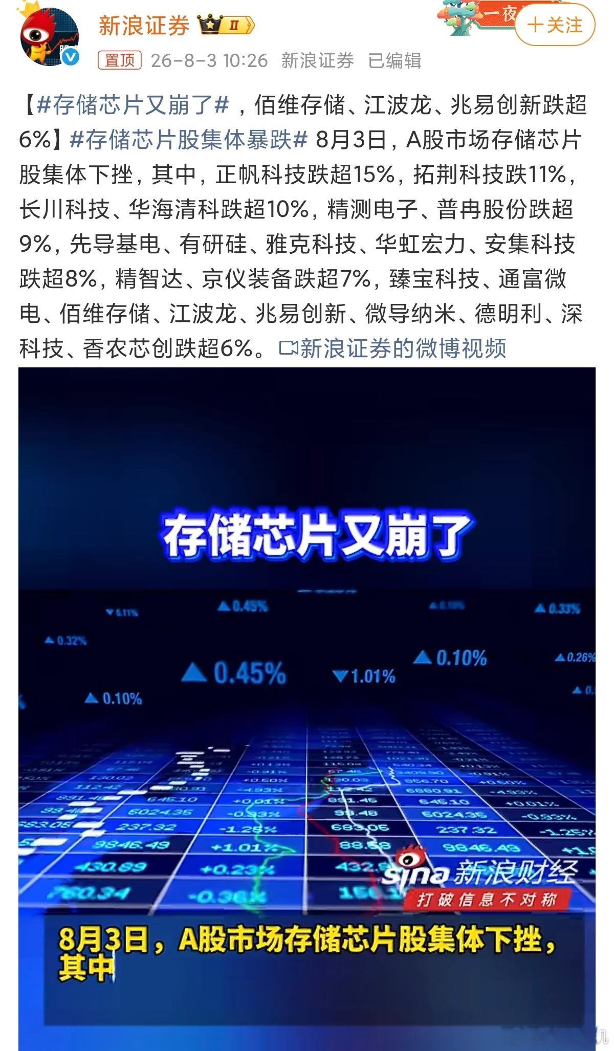 存储芯片又崩了这种热搜最容易误导人，很多人总以为存储芯片又崩了，买手机电脑马上可