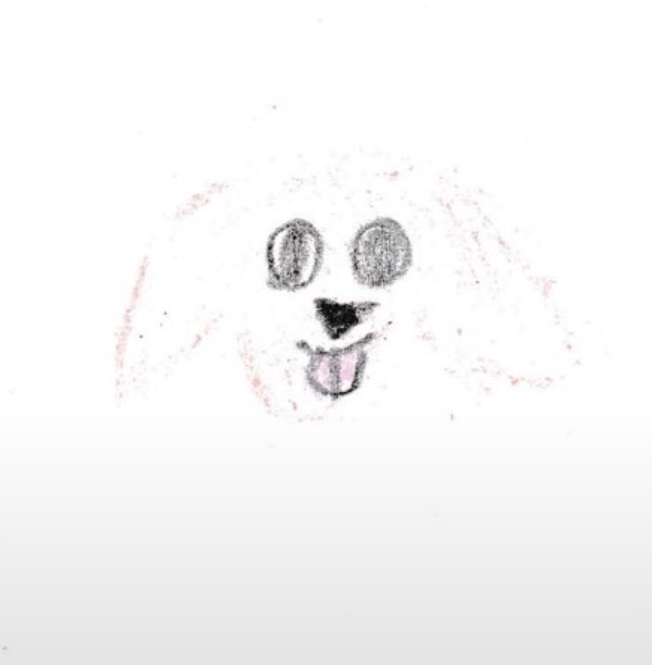 这次我们善旴画的真棒！和善旴一样黑溜溜的大眼睛～ ​​​