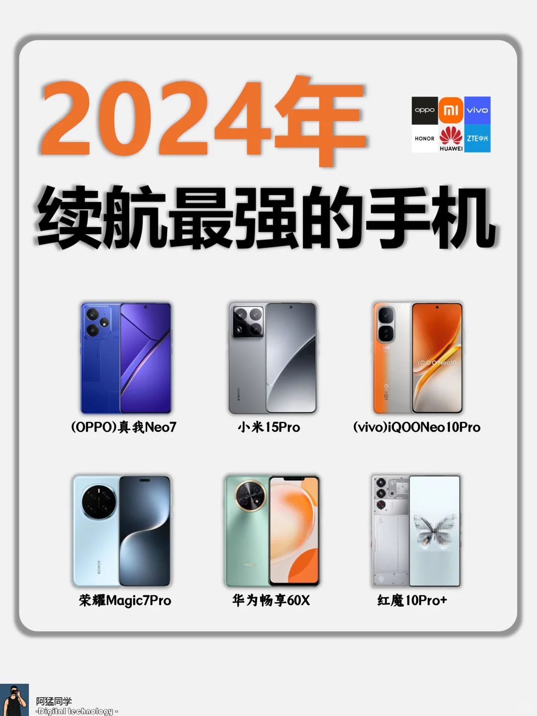 2024年各品牌续航最强的手机都在这了❗️