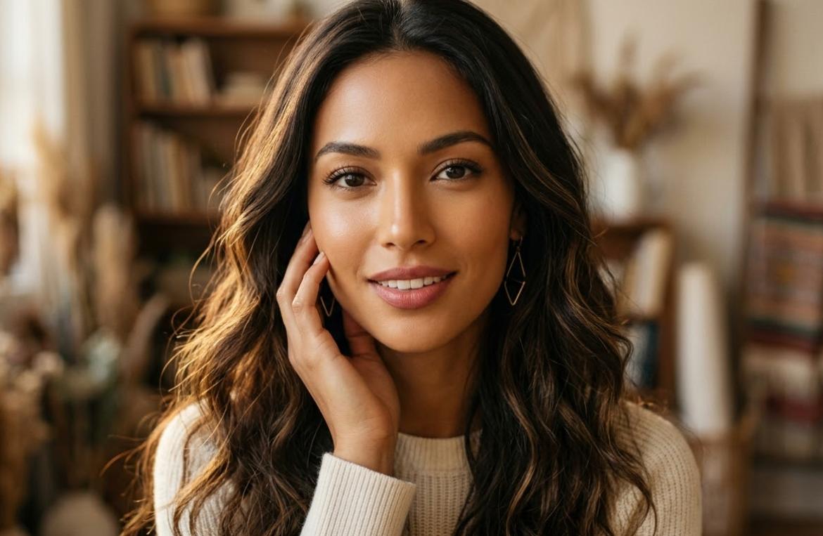 AI认为的美女通常具备以下一些普遍的特征，这些特征在图片中得到了体现：
自信与优