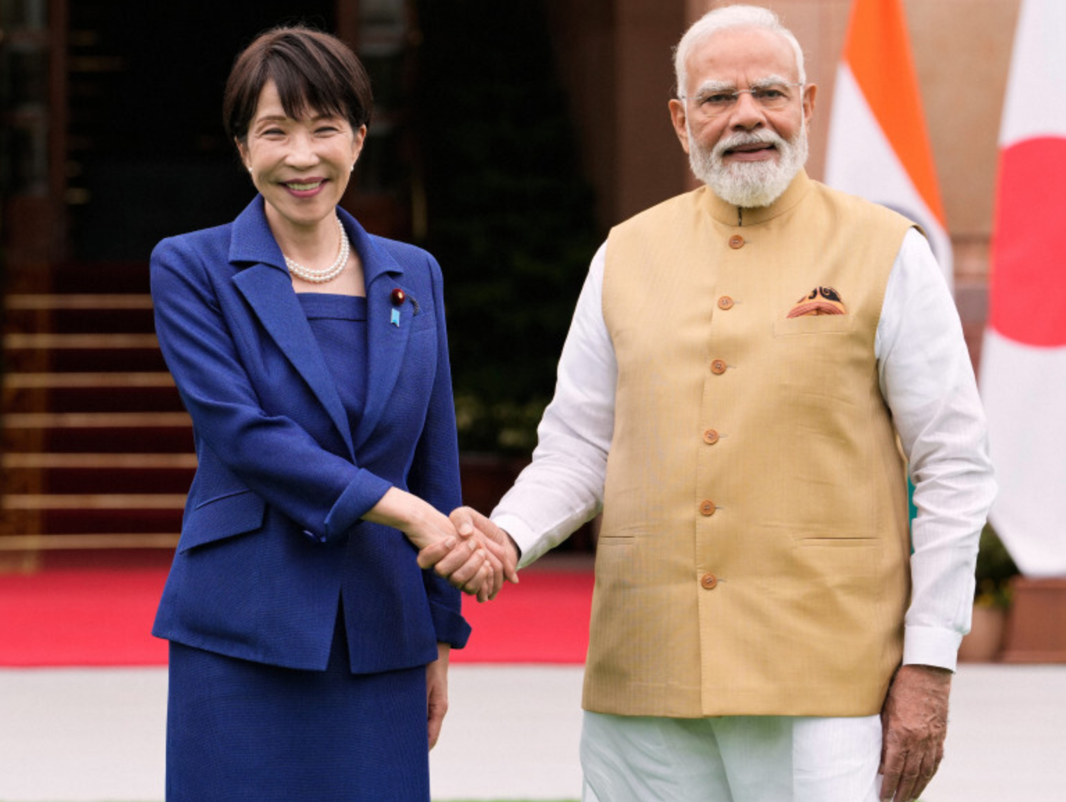 日印首脑会晤深化战略合作 以“兄妹”相称2日，日本首相高市早苗与印度总理莫迪在新